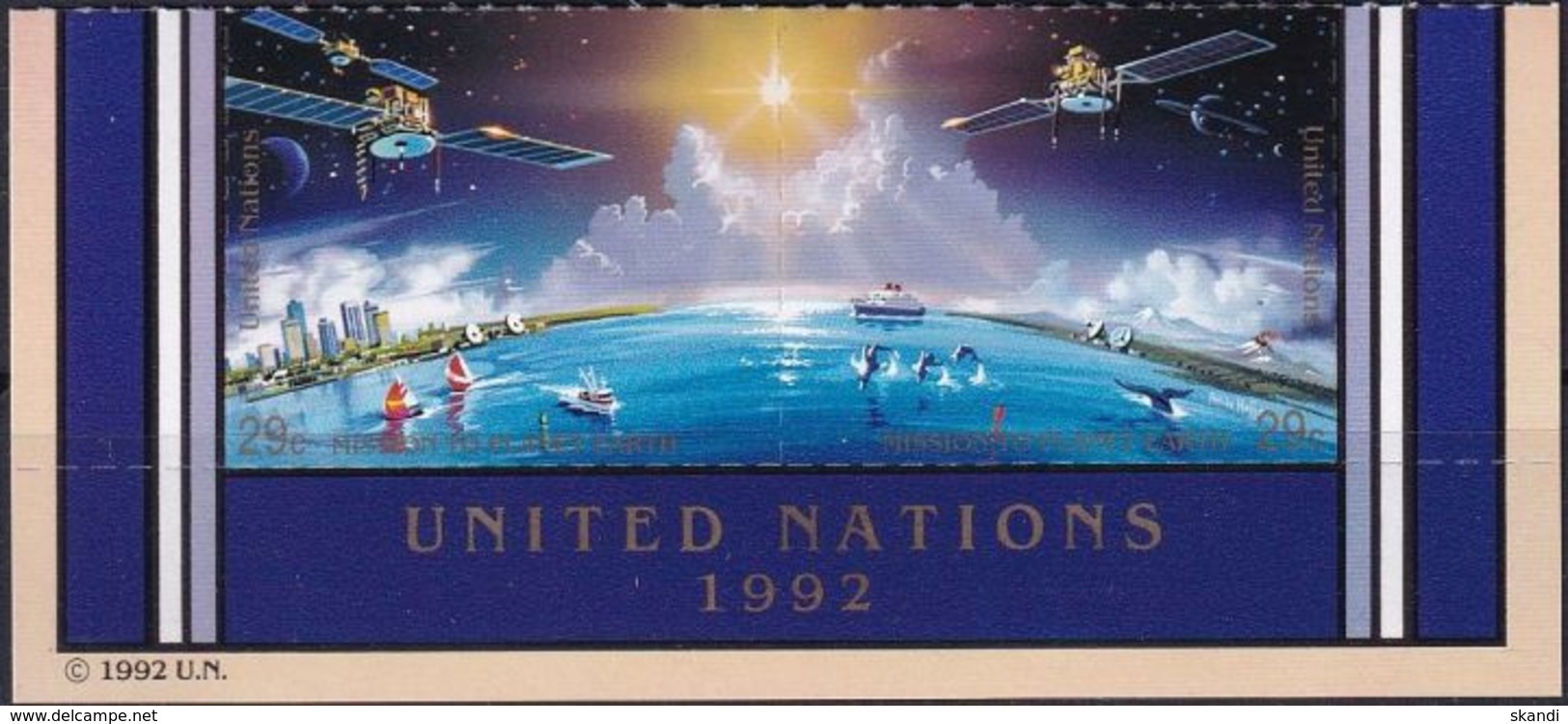 UNO NEW YORK 1992 Mi-Nr. 633/34 ** MNH - Unused Stamps