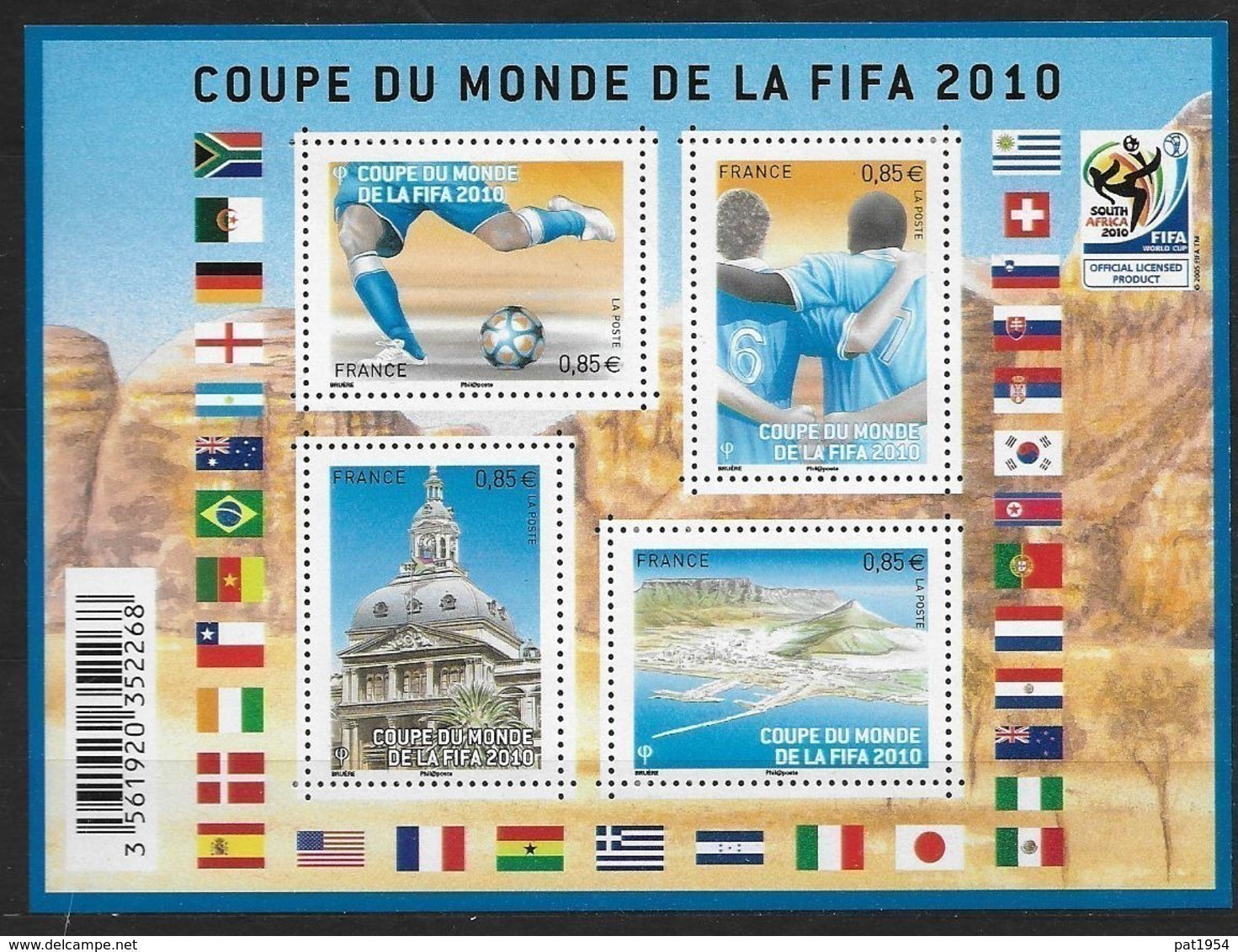 France 2010 Bloc Feuillet N° F4481  Neuf Coupe Du Monde De Foot Ball à La Faciale - Nuevos