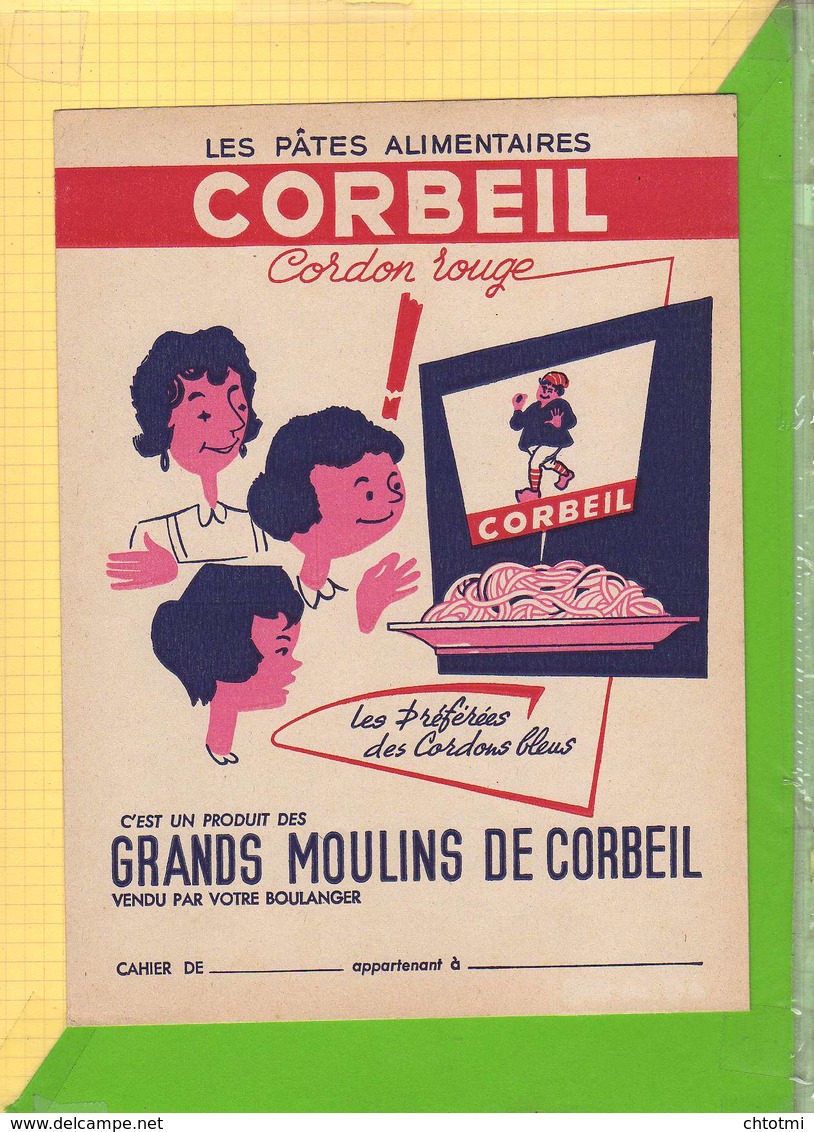 PROTEGE CAHIER   : Grands Moulins De CORBEIL Pates Alimentaires - Book Covers