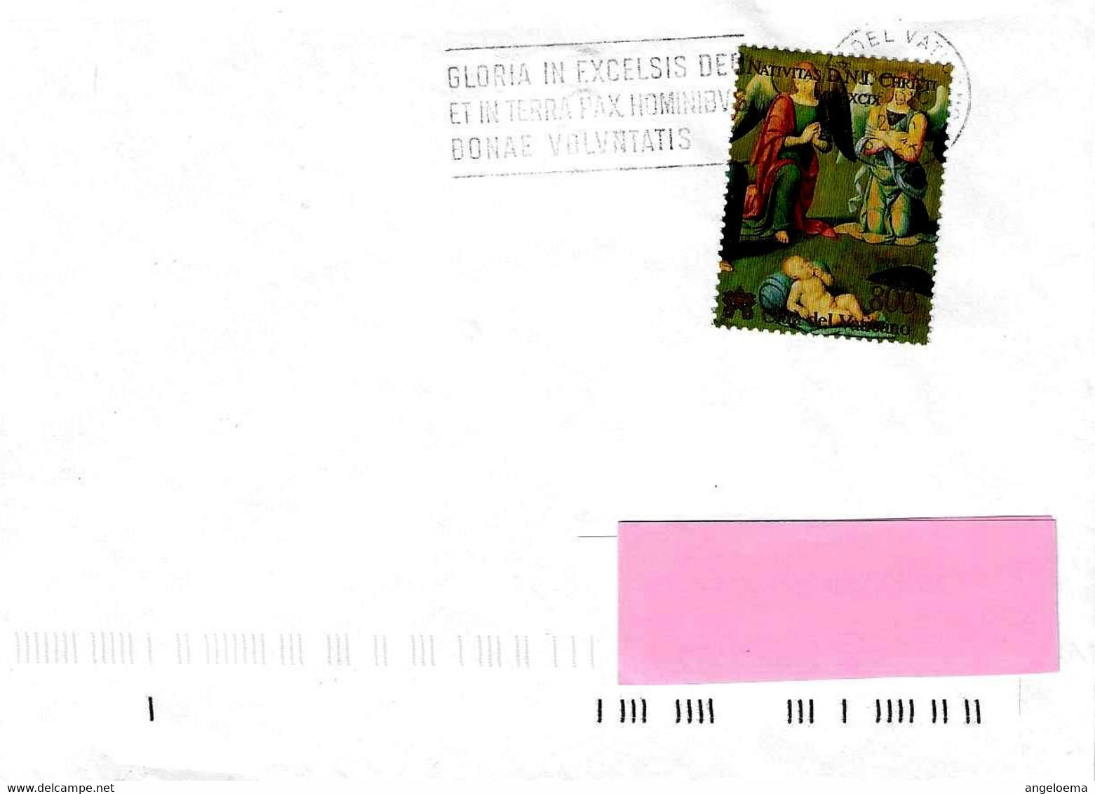 VATICANO - 2002 Lettera Con Francobollo Singolo E Annullo A Targh. GLORIA IN EXCELSIS DEO... - 1823 - Covers & Documents