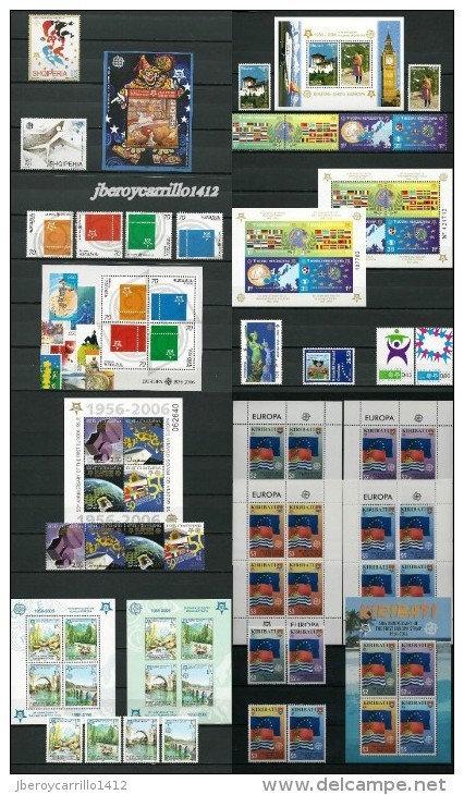 2005 /2006  - "50th ANNIVERSARY FIRST STAMPS EUROPA-CEPT 1956 -. 2006" - COMPLETE COLLECTION - Sammlungen