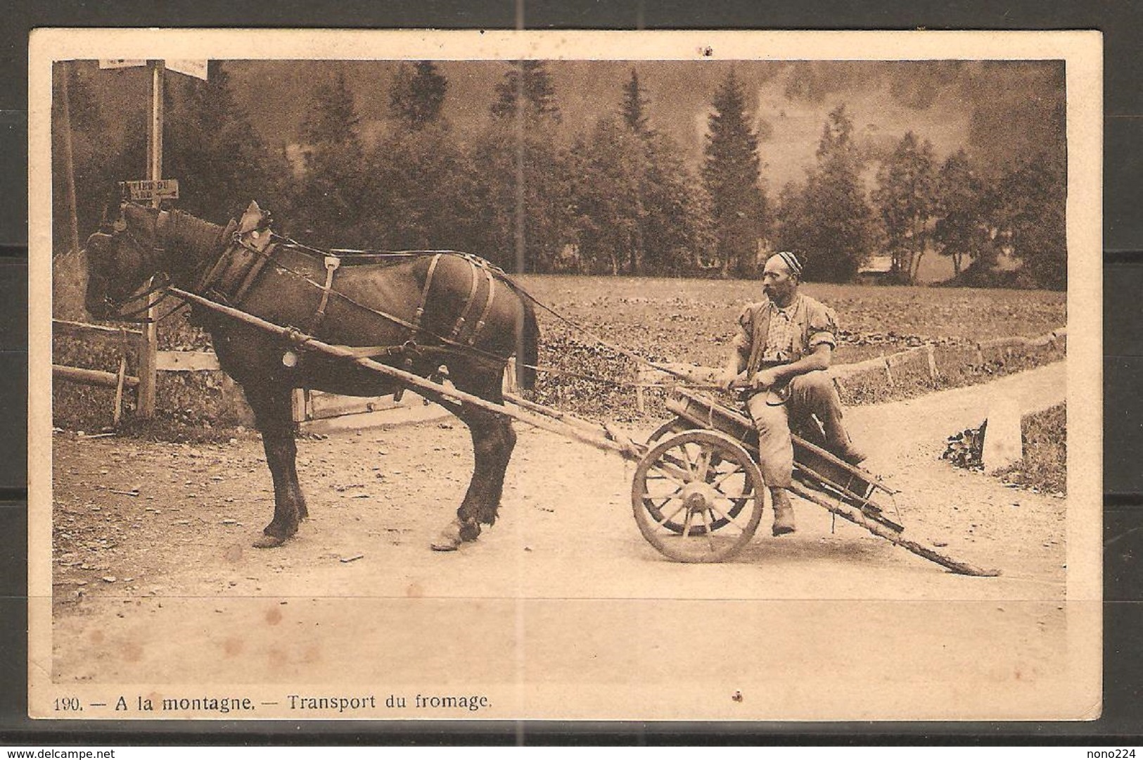 Carte P De 1908 ( Transport Du Fromage ) - Port