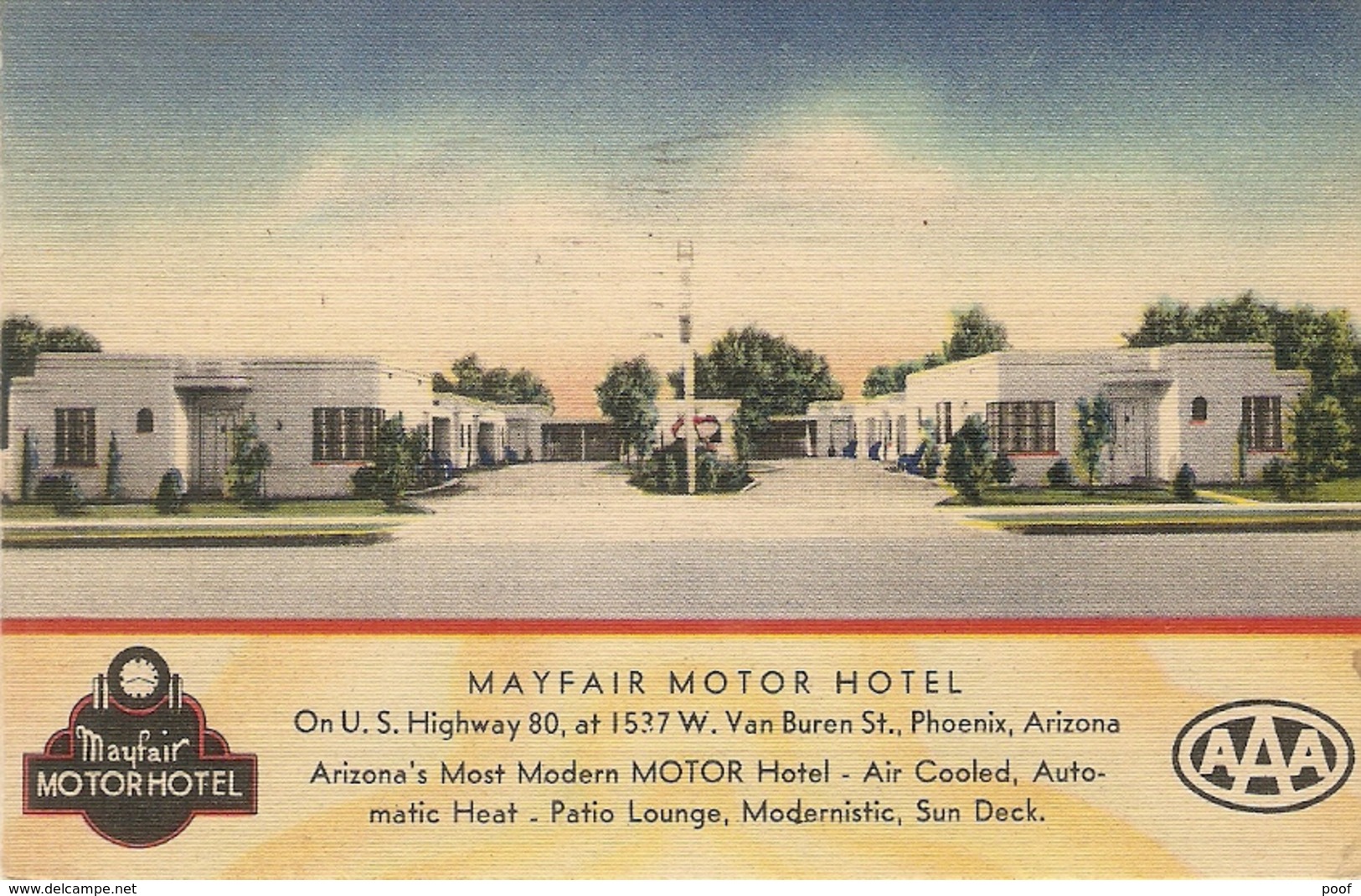 Phoenix ( Arizona ) : Mayfair Motor Hotel 1948 - Phoenix