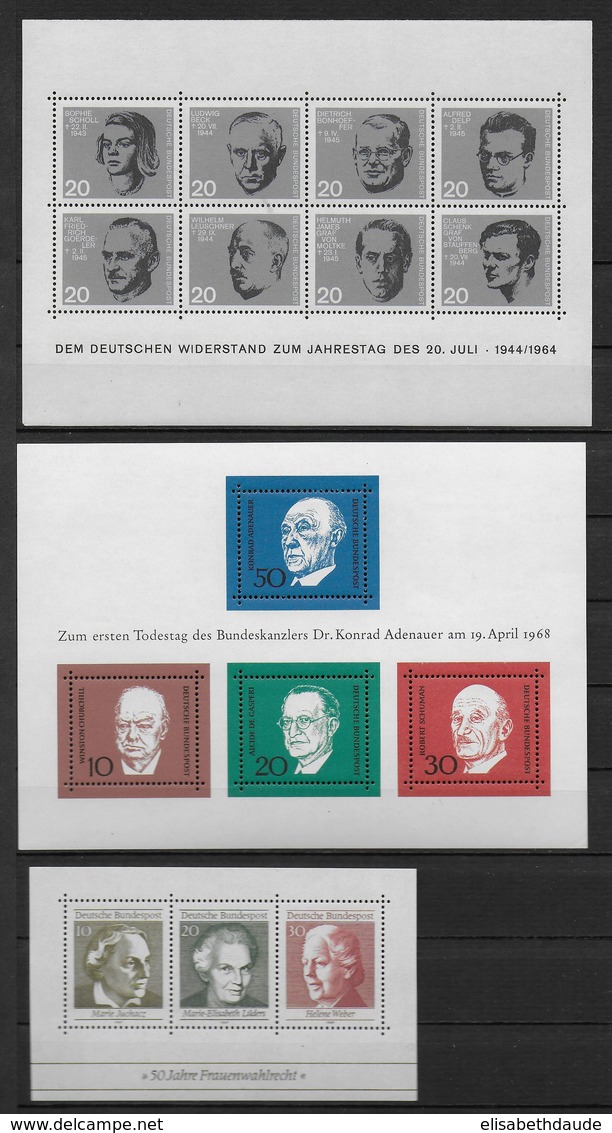 BRD - BLOCS YVERT N° 2/4 ** MNH - COTE = 18 EUR - - Altri & Non Classificati