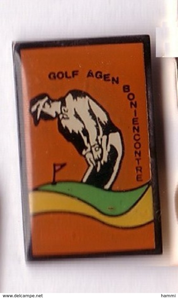 C165 Pin's Golf Agen Boniencontre Lot-et-Garonne  Achat Immédiat - Golf