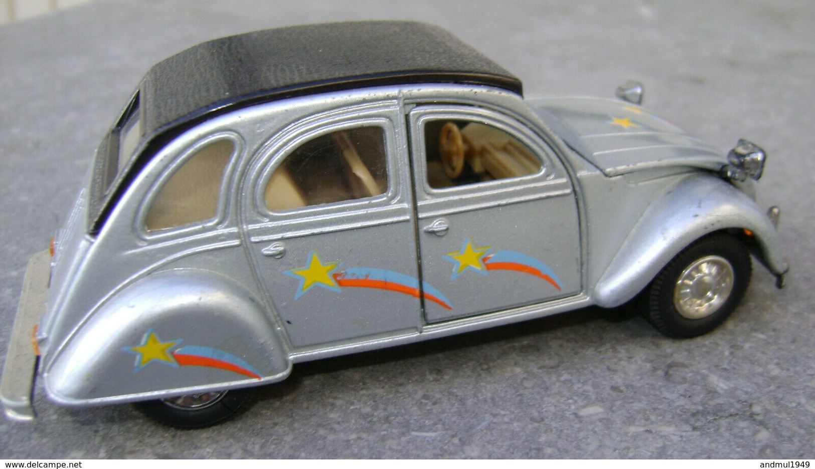 WELLY - Citroen 2CV échelle 1:36 Grise - Autres & Non Classés