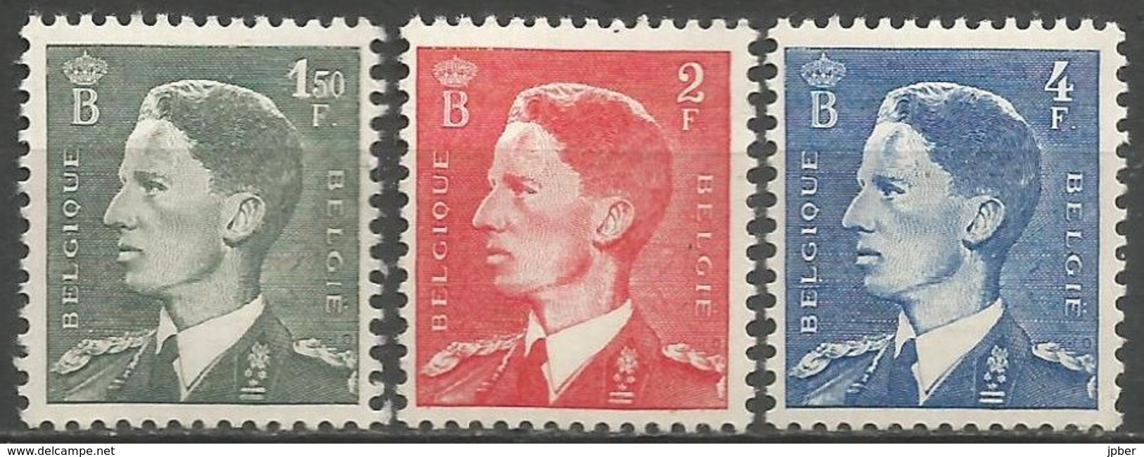 (E056) BELGIQUE - N°909à911 ** - Roi Baudouin De Profil - Unused Stamps