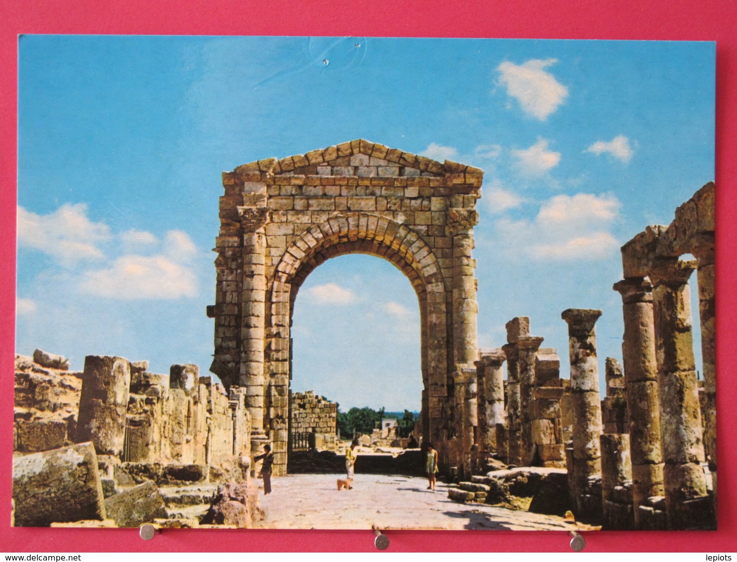 Visuel Très Peu Courant - Liban - Tyr - L'Arc De Triomphe - Recto Verso - Liban
