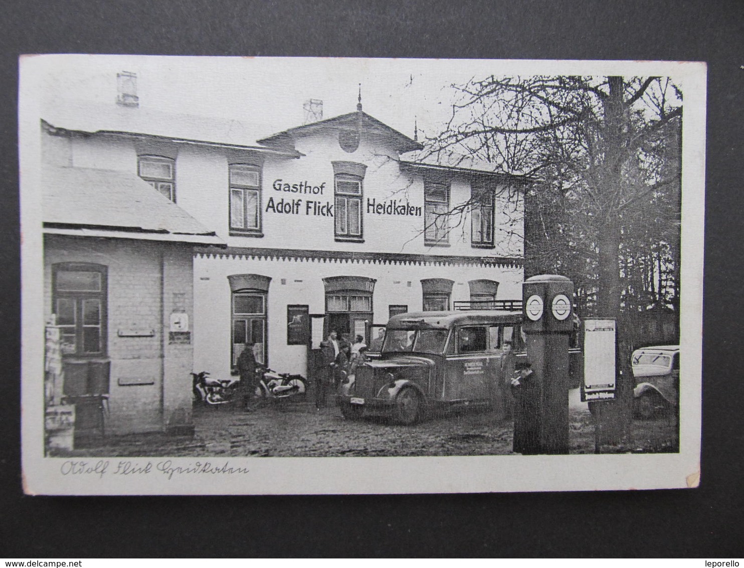 AK HEIDKATEN B. Bad Bramstedt Tankstelle Postablage 1940 Auto   /// D*42420 - Bad Bramstedt