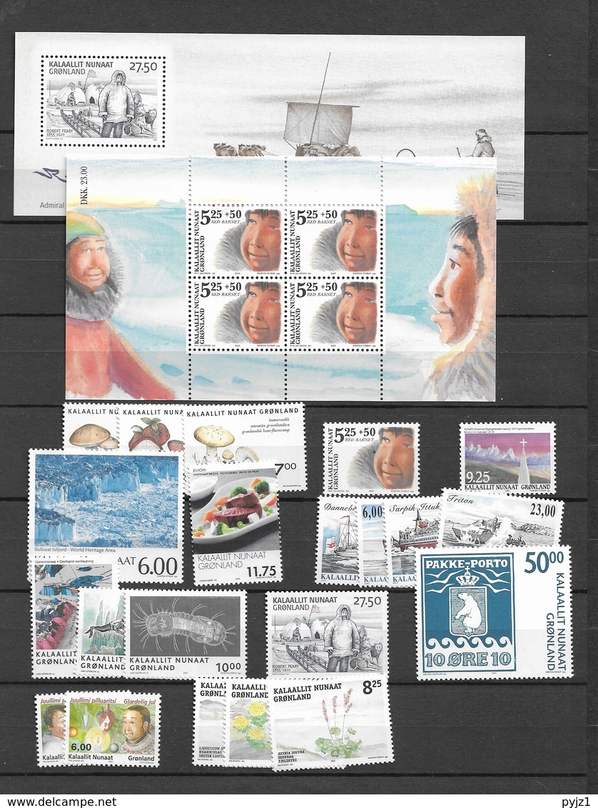 2005 MNH Greenland, Year Collection, Postfris - Années Complètes