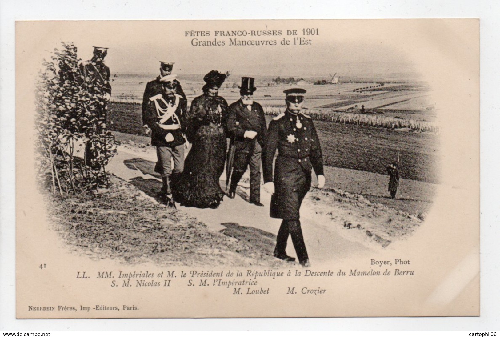 - CPA FÊTES FRANCO-RUSSES DE 1901 - Grandes Manoeuvres De L'Est - Editions Neurdein N° 41 - - Histoire