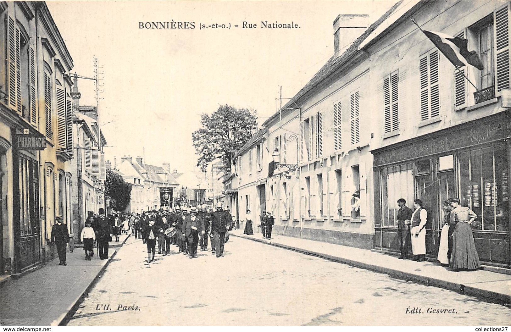 78-BONNIERES-SUR-SEINE-RUE NATIONALE - Bonnieres Sur Seine