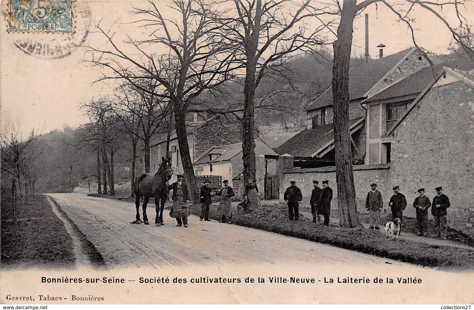 78-BONNIERES-SUR-SEINE-SOCIETE DES CULTIVATEURS DE LA VILLE-NEUVE- LA LAITERIE DE LA VALLEE - Bonnieres Sur Seine