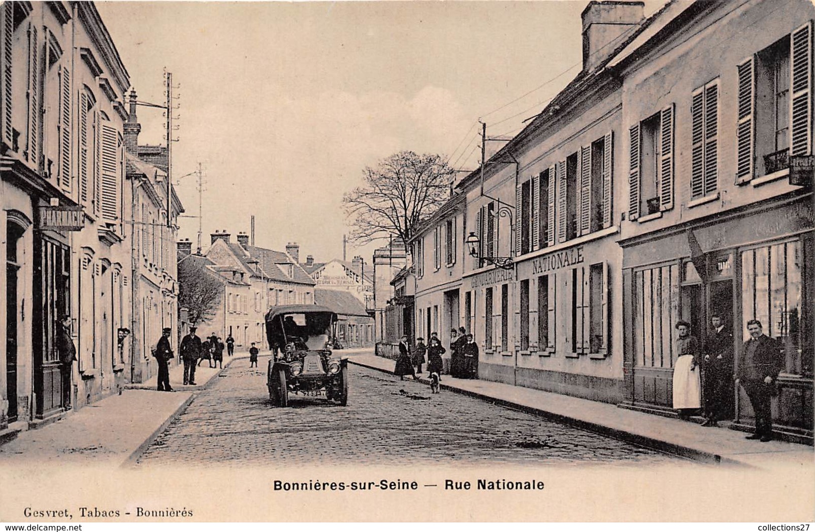 78-BONNIERES-SUR-SEINE- RUE NATIONALE - Bonnieres Sur Seine