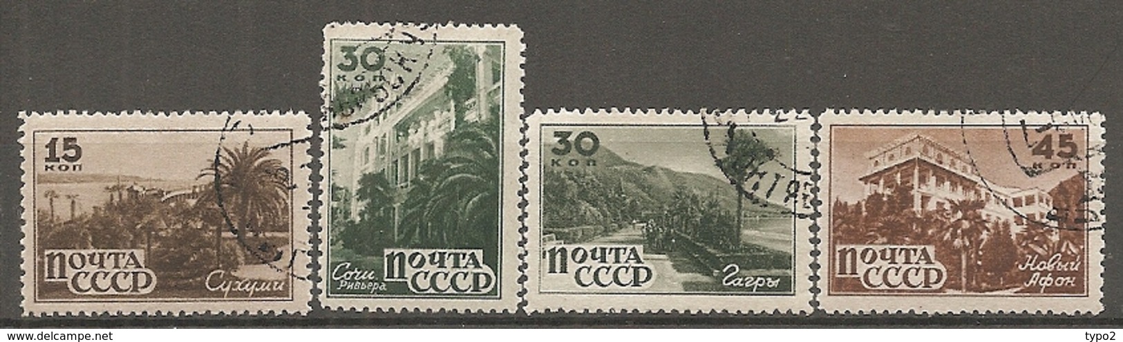 RUSSIE -  Yv N° 1032 à 1035 (o)  Tourisme   Cote 2  Euro  BE - Gebraucht