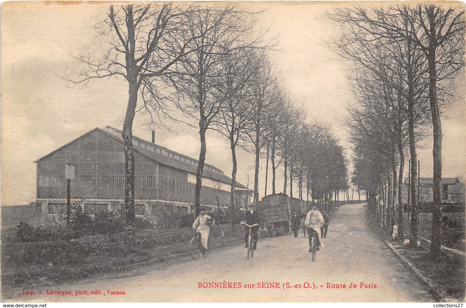 78-BONNIERES-SUR-SEINE - ROUTE DE PARIS - Bonnieres Sur Seine