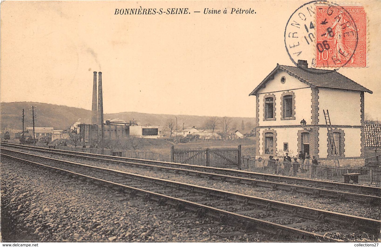 78-BONNIERES-SUR-SEINE - USINE A PETROLE - Bonnieres Sur Seine