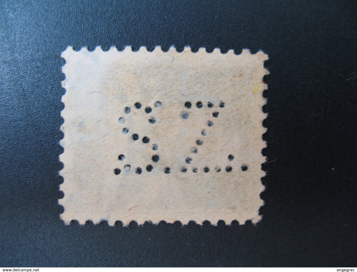 Perforé  Perfin  Suisse  à Voir ;   Perforation   SZ     Ref  S 79 - Perforés