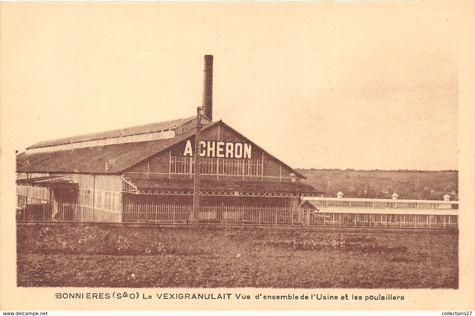 78-BONNIERES-SUR-SEINE - LE VEXIGRANULAIT VUE D'ENSEMBLE DE L'USINE ET LES POULAILLERS - Bonnieres Sur Seine