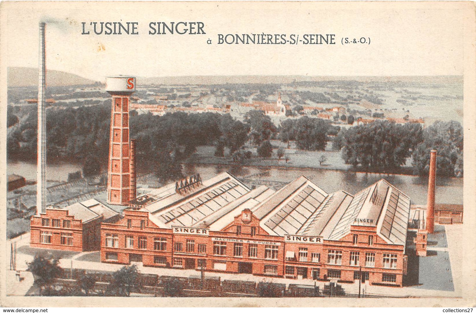 78-BONNIERES-SUR-SEINE -L'USINE SINGER - Bonnieres Sur Seine