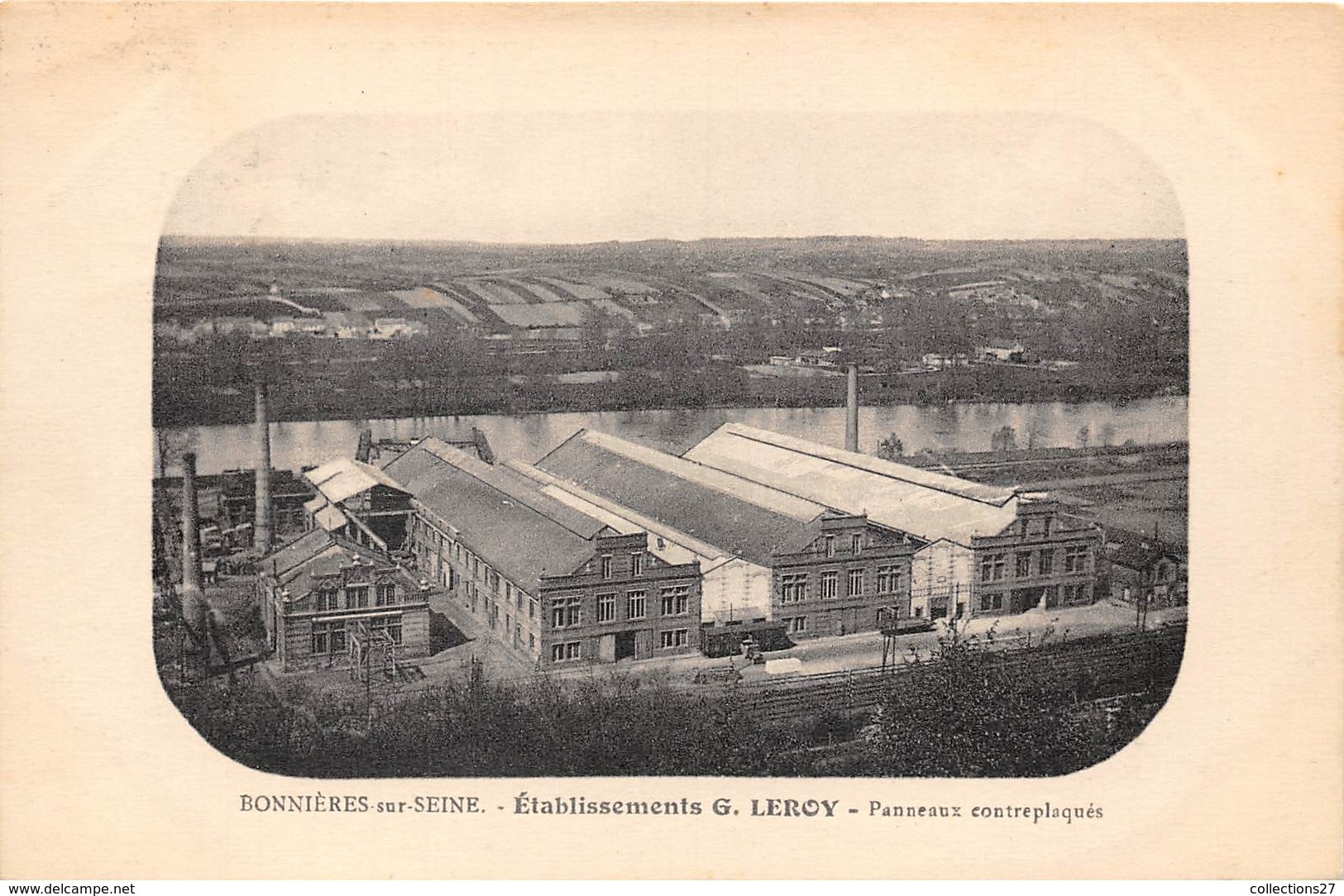 78-BONNIERES-SUR-SEINE - ETABLISSEMENT G. LEROY , PANNEAUX CONTREPLAQUES - Bonnieres Sur Seine