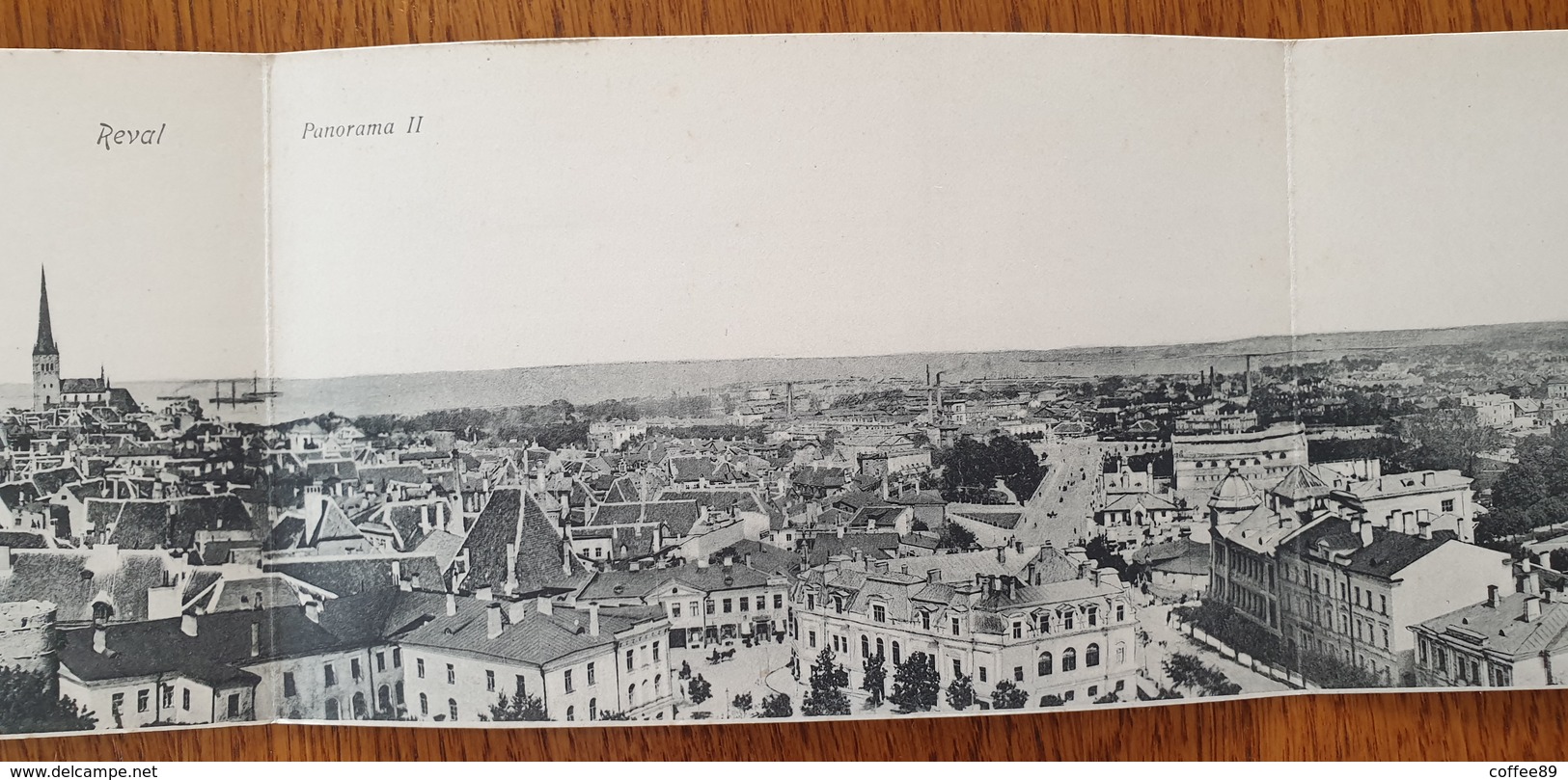 ESTONIE - REVAL - PANORAMA II - Carte Panoramique 4 Volets - Très RARE - Estonie