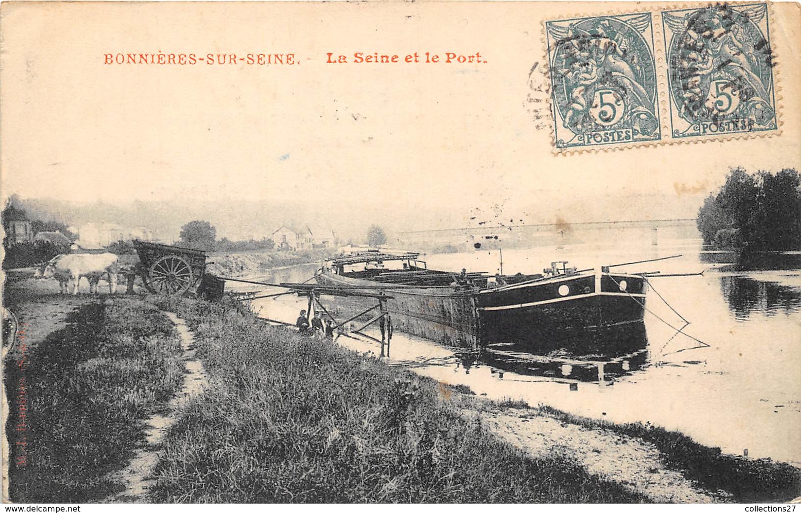 78-BONNIERES-SUR-SEINE - LA SEINE ET LE PORT - Bonnieres Sur Seine