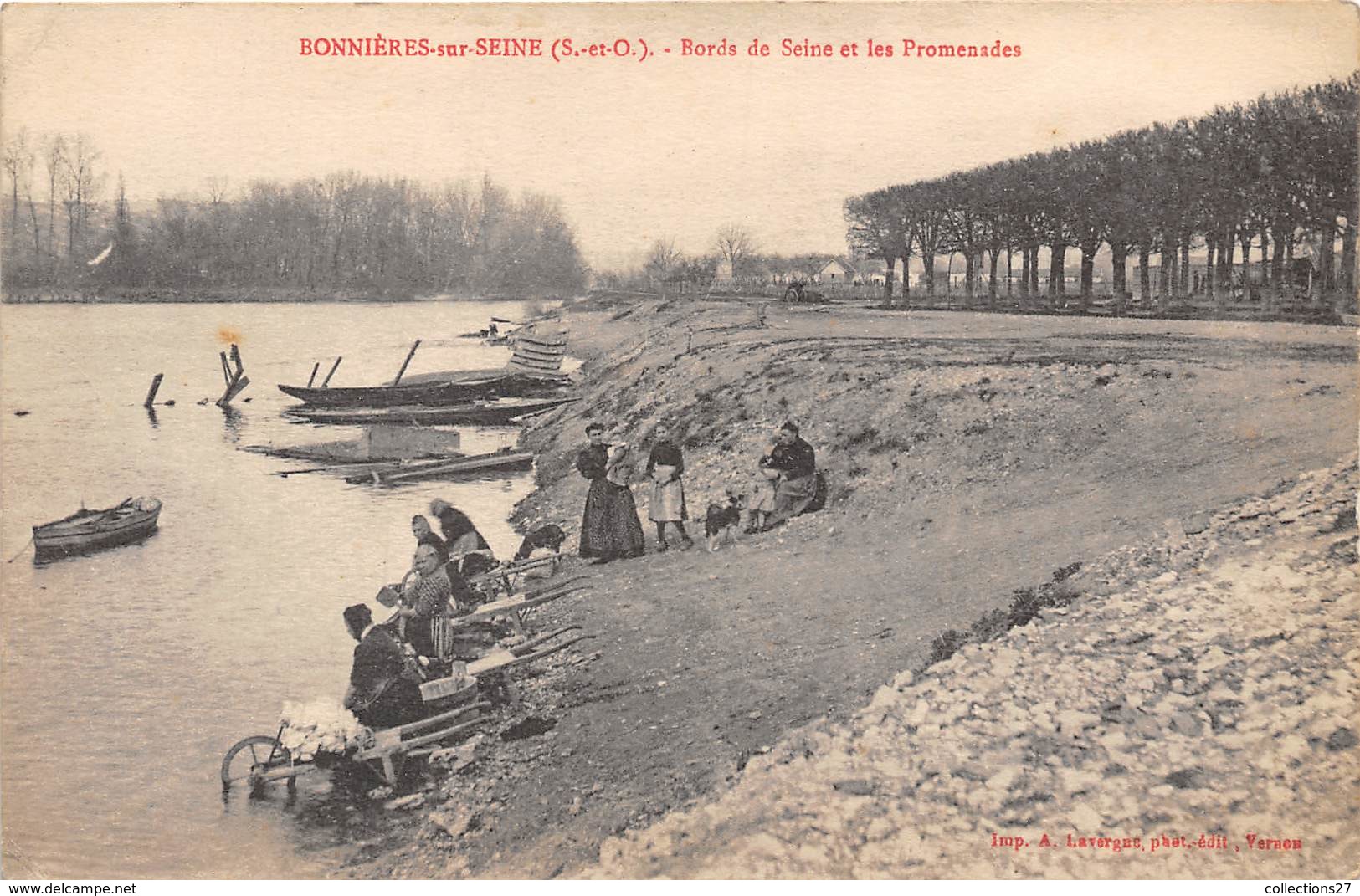 78-BONNIERES-SUR-SEINE - BORDS DE SEINE , ET LES PROMENADES - Bonnieres Sur Seine