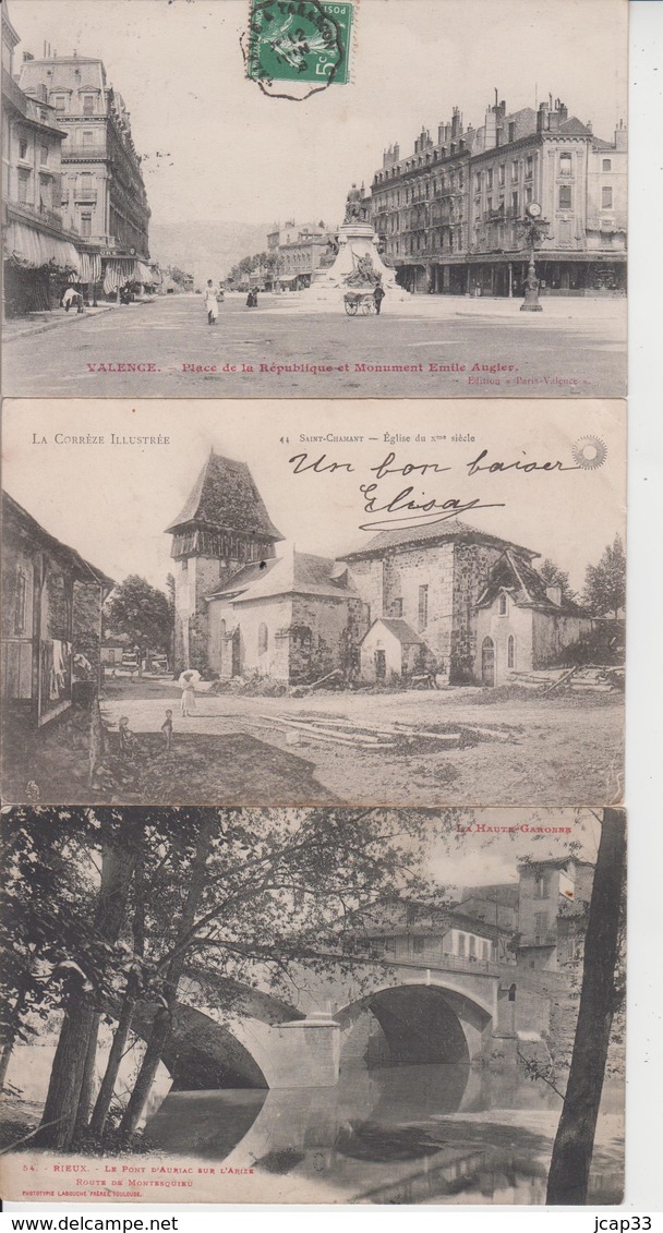 LOT DE 100 CPA MAJ DROUILLES   - Pas De Paris, Lourdes, ...  -  Qqes Ex En Scans  - - 100 - 499 Cartes