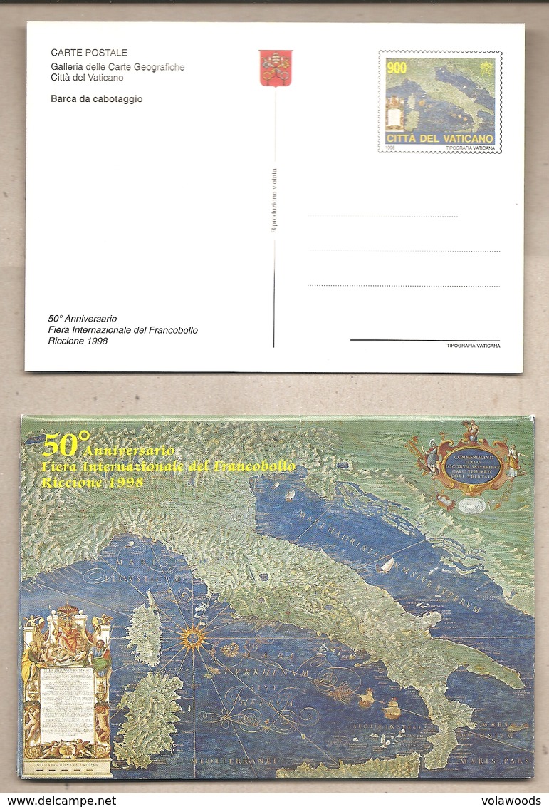 Vaticano - 4 Cartoline Postali Nuove In Contenitore: Riccione '98 - 1998 - Entiers Postaux