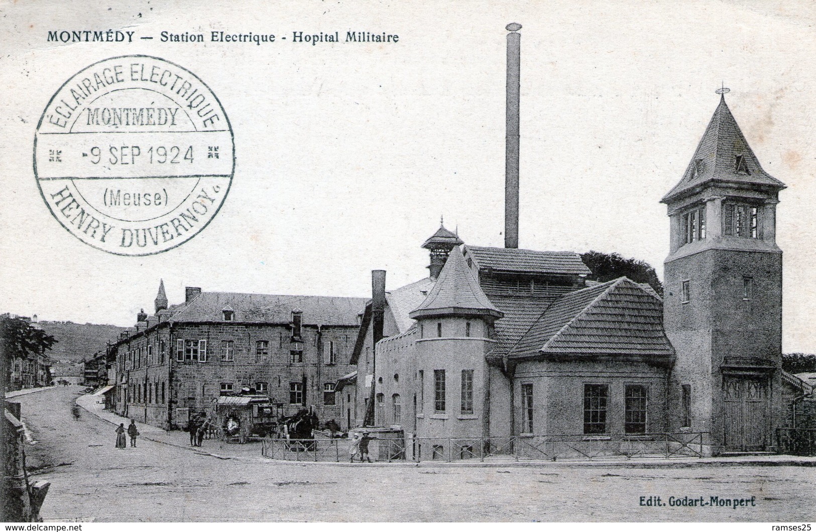 (138) CPA  Montmedy Station Electrique  Hopital Militaire     (Bon Etat) - Montmedy