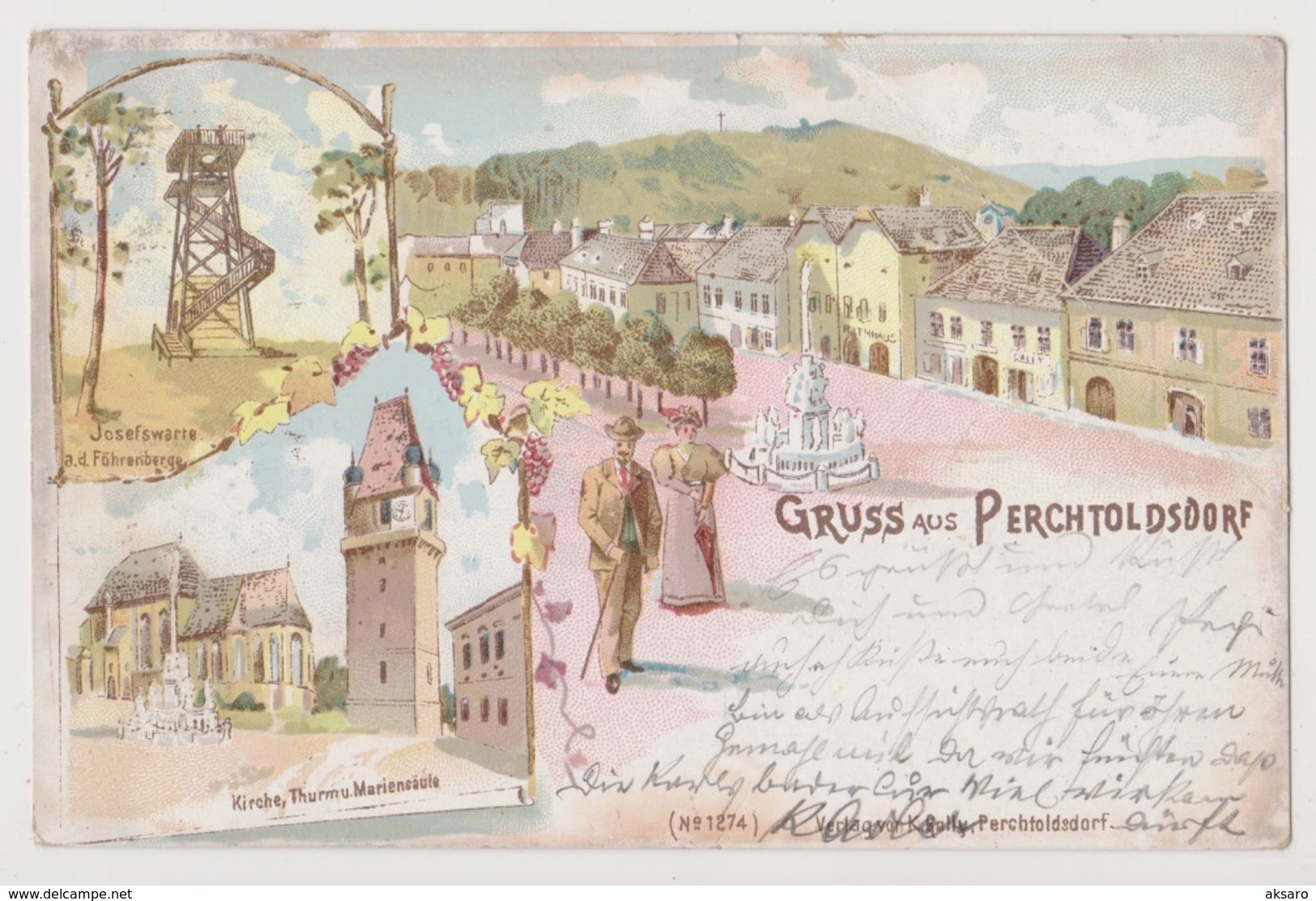 Gruss Aus Perchtoldsdorf, Mehrbild-Litho - 1902 (Bez. Mödling) - Perchtoldsdorf