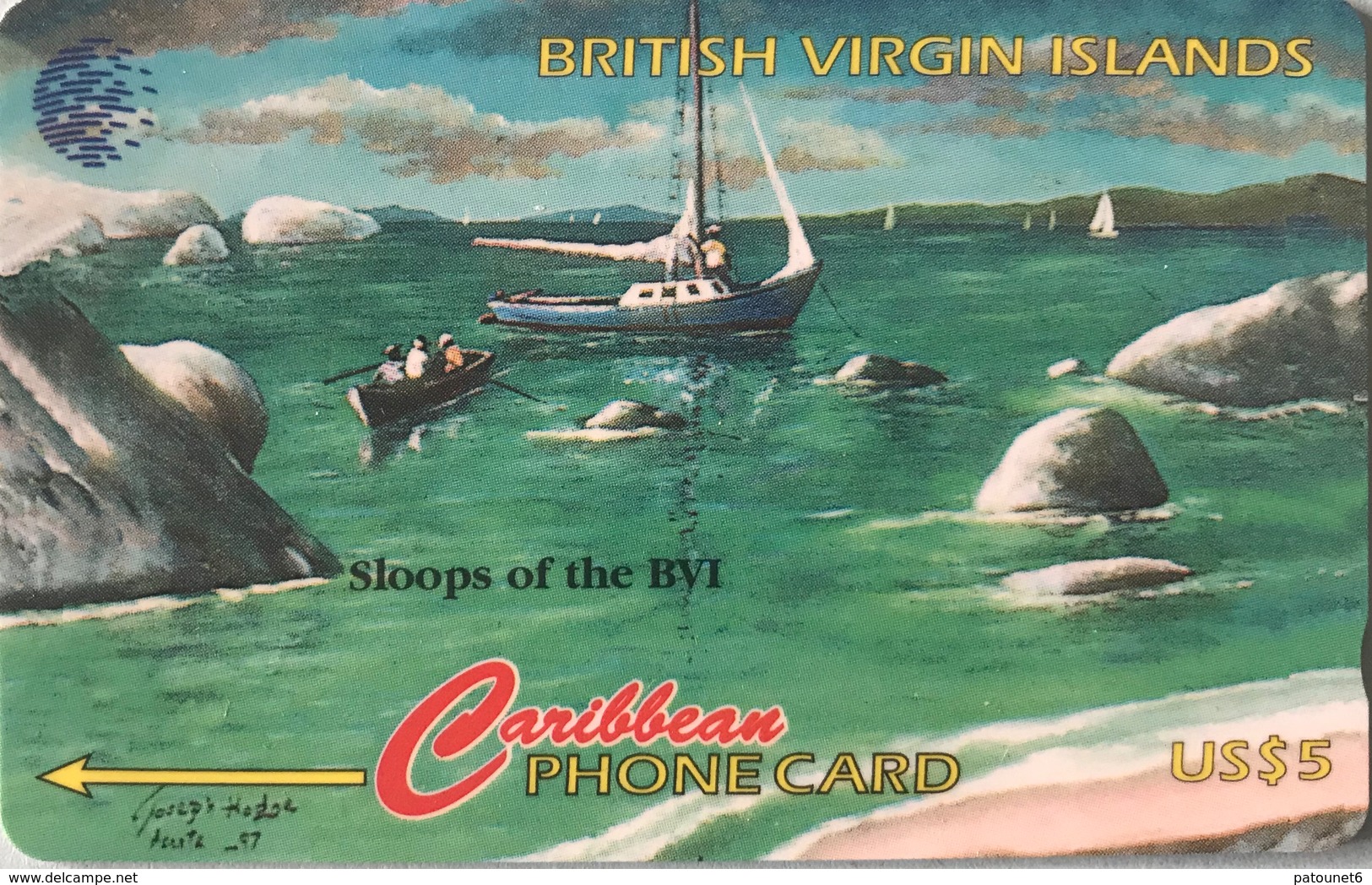 VIERGES (Iles)  -  Cable § Wireless  -  Sloops Of The BVI  -  US$5 - Virgin Islands