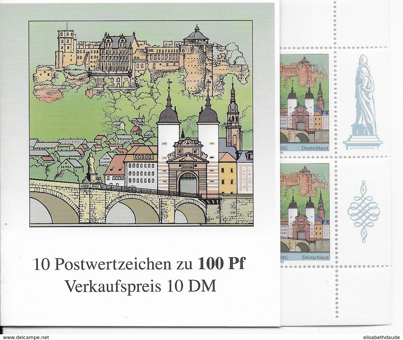 BRD - 1996 - CARNET SPECIAL 800  JAHRE HEIDELBERG  ** MNH - - 1971-2000