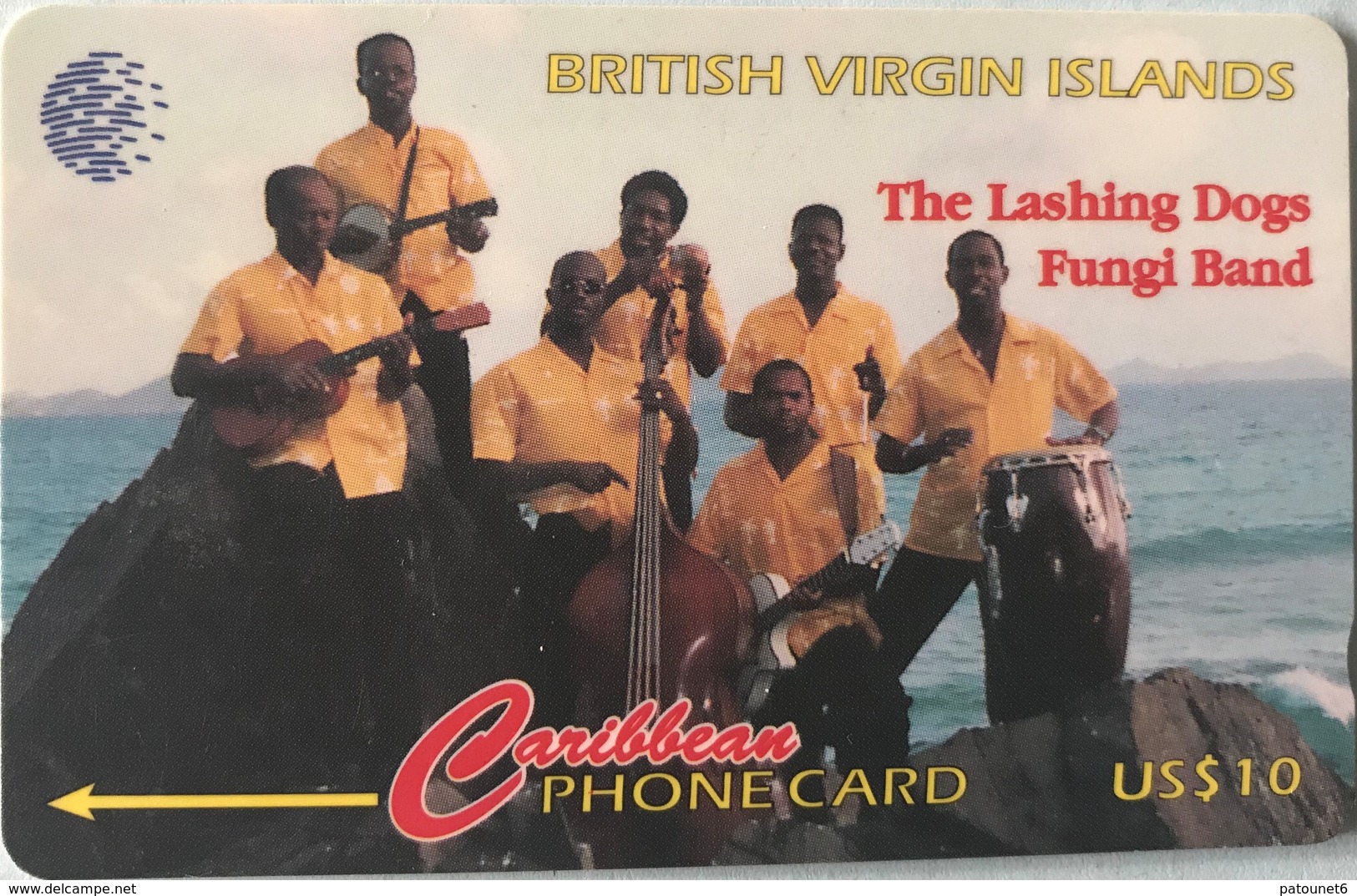 VIERGES (Iles)  -  Cable § Wireless  -  The Lashing Dogs Fungl Band  -  US$10 - Virgin Islands