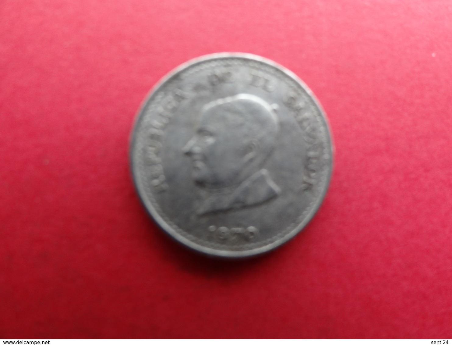 El  Salvador  25 Centavos 1970  Km 139 - Salvador