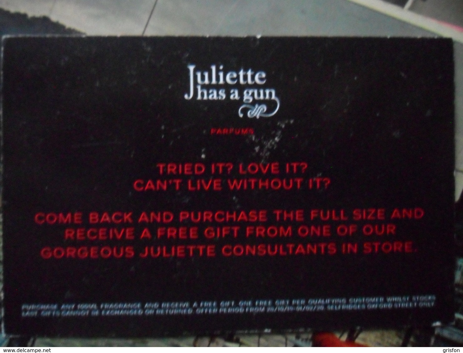 Juliette Has A Gun - Unclassified