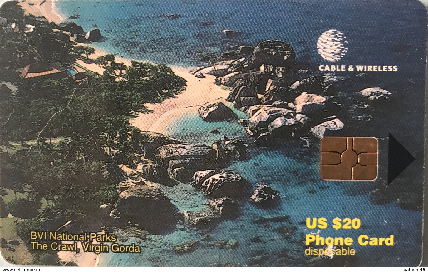 VIERGES (Iles)  - Chip Card - RR - Cable § Wireless  -  US$20 - Virgin Islands