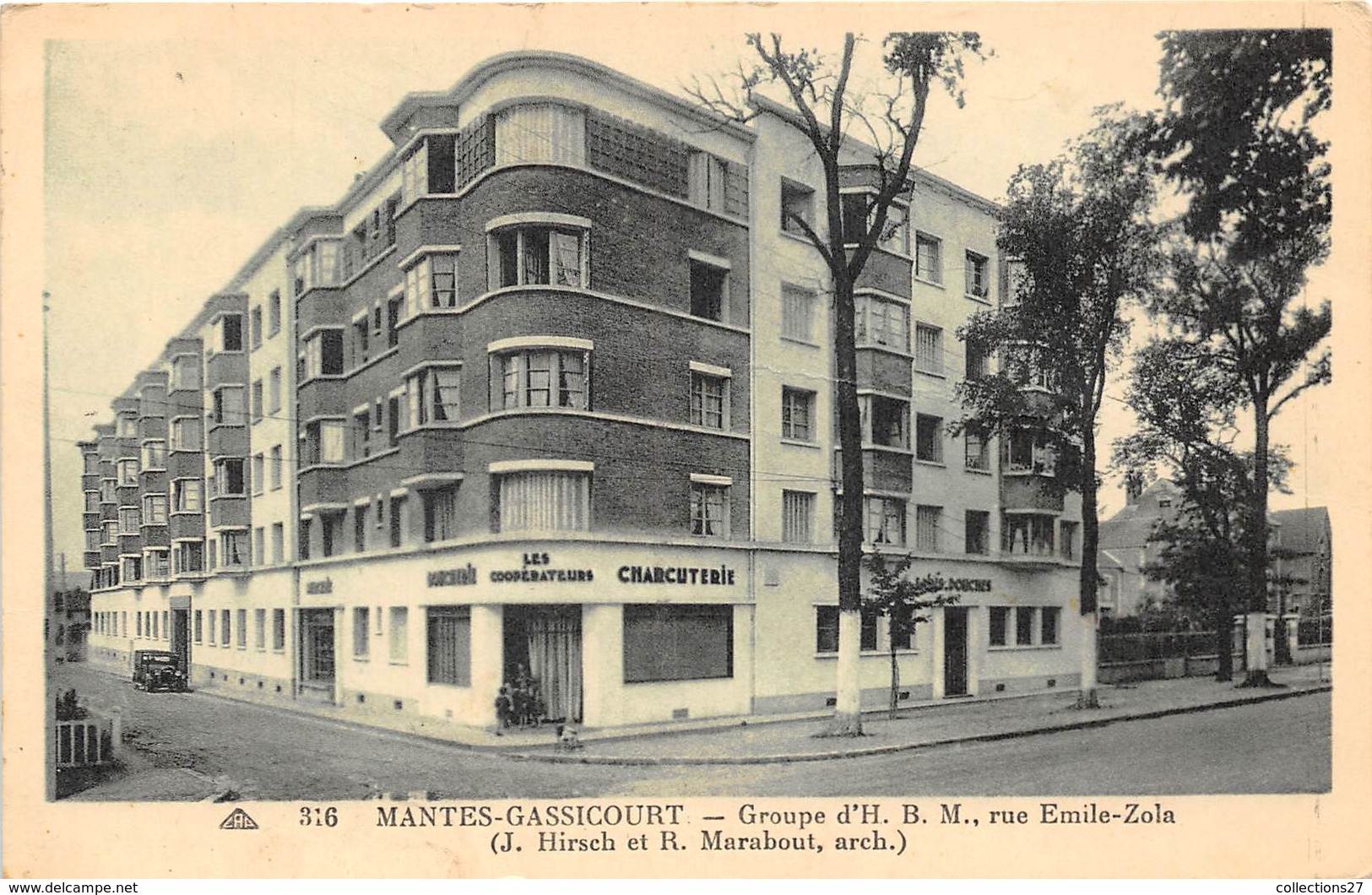 78-MANTES-LA-JOLIE-GASSICOURT- GROUPE D'H.B.M. RUE EMILE-ZOLA - Mantes La Jolie