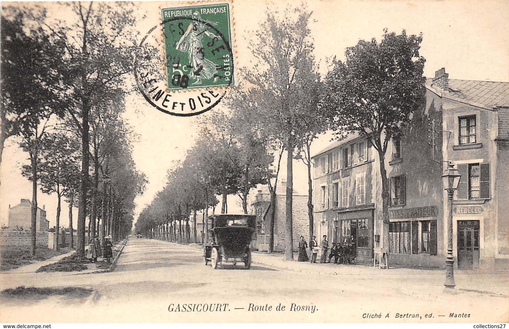 78-MANTES-LA-JOLIE-GASSICOURT- ROUTE DE ROSNY - Mantes La Jolie