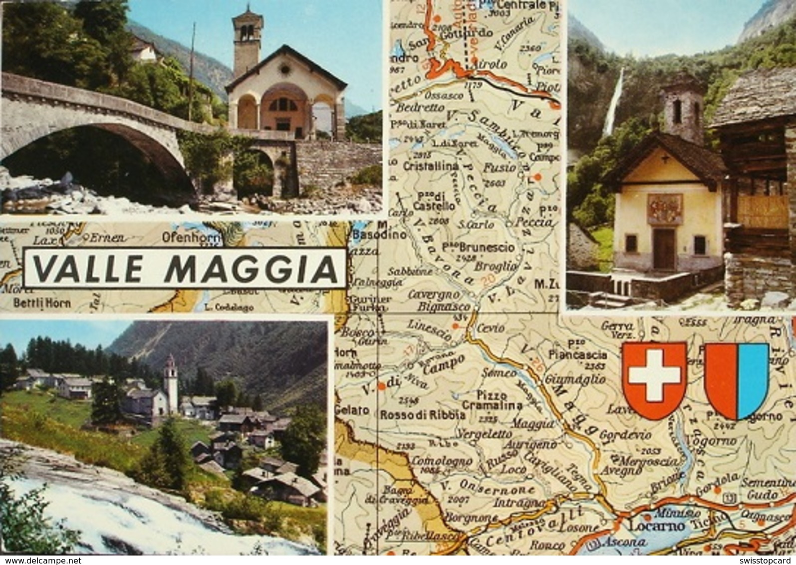 VALLE MAGGIA Carta T.C.I. - Maggia