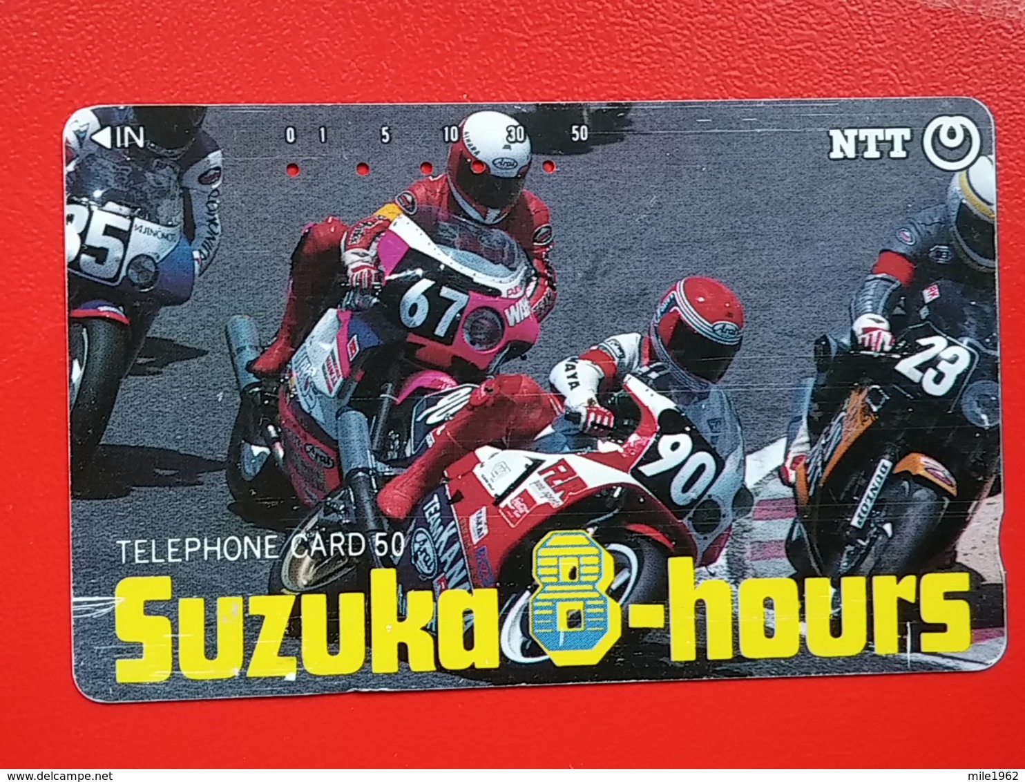 T-146 JAPAN -JAPON, PHONECARD MAGNETIC NTT - Moto, Motorbike Suzuki, Suzuka 8 Hours, 290-186 - Motos