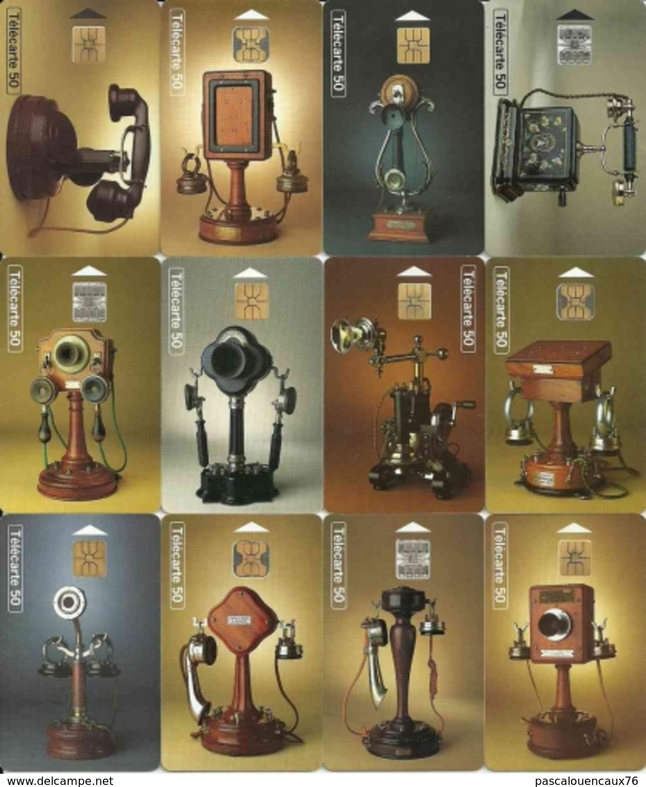 Lot - Phonecards - Collection Historique - Série Complète De 23 Télécartes - Téléphones - Téléphones