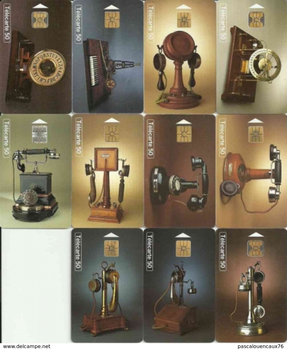 Lot - Phonecards - Collection Historique - Série Complète De 23 Télécartes - Téléphones - Téléphones