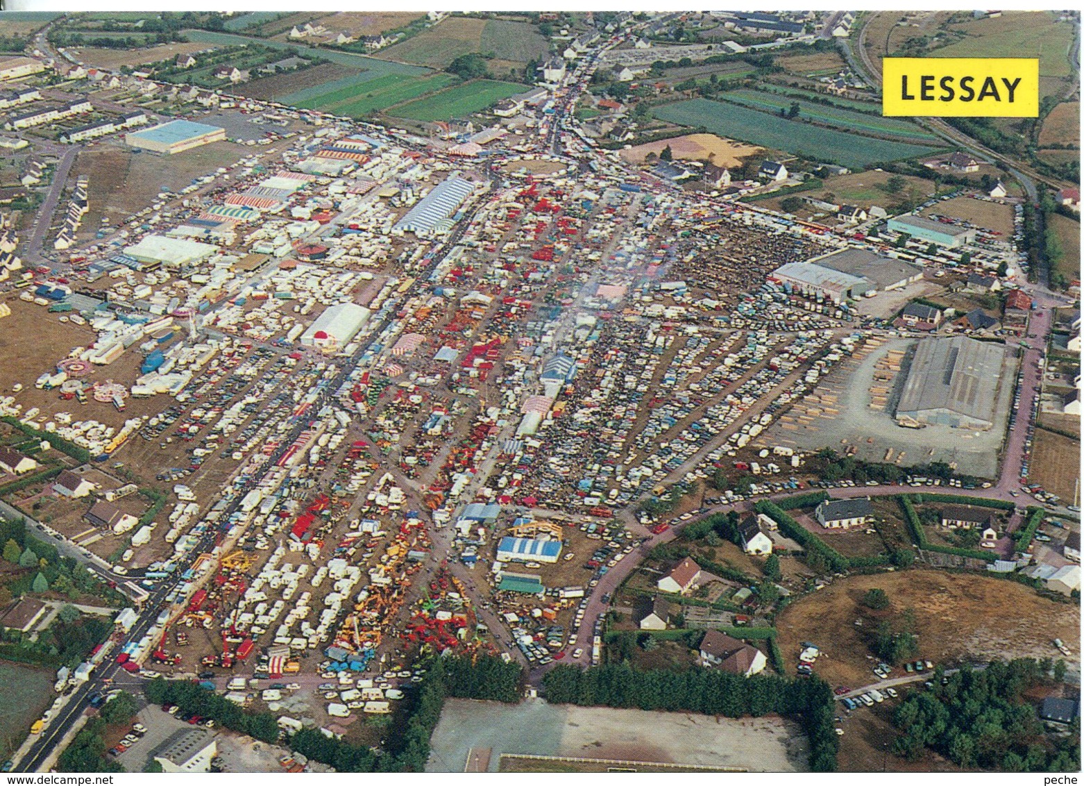 N°4431 T -cpsm Lessay -vue Générale De La Célèbre Foire- - Kermissen