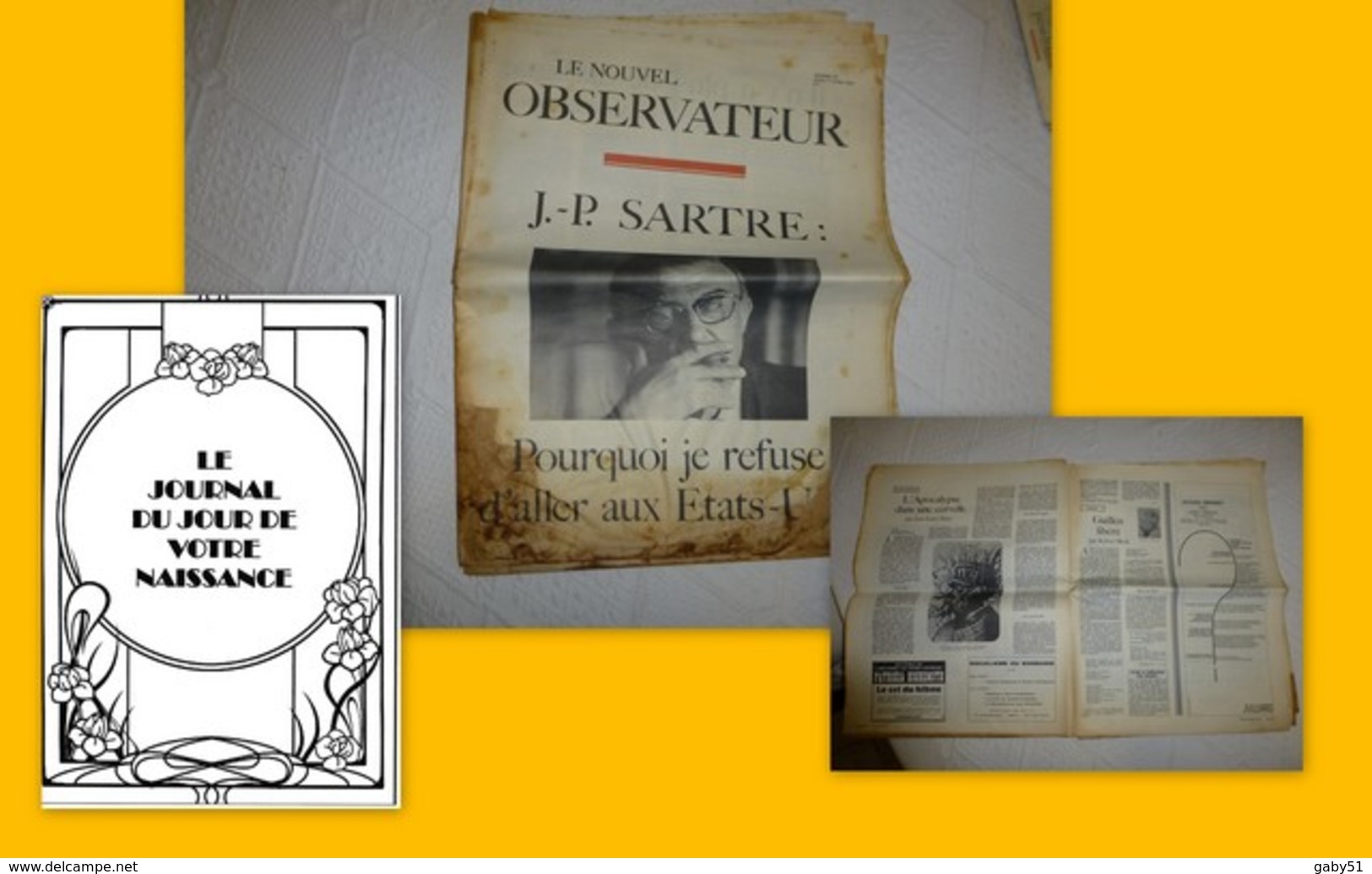 Le Nouvel Observateur N°20, 1er Avril 1965,J.P. Sartre (état); JL01 - 1950 à Nos Jours