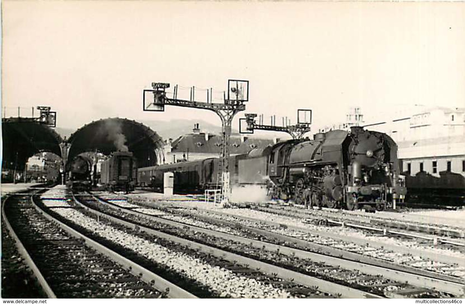 290220 TRANSPORT TRAIN CHEMIN DE FER - PHOTO FENINO - 06 NICE Gare - Transport Ferroviaire - Gare