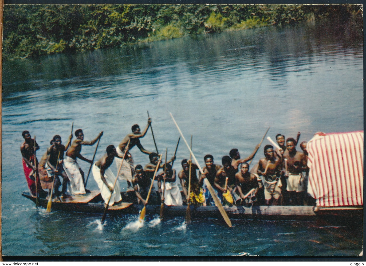 °°° 19003 - RWANDA - CANOE - 1971 With Stamps °°° - Ruanda