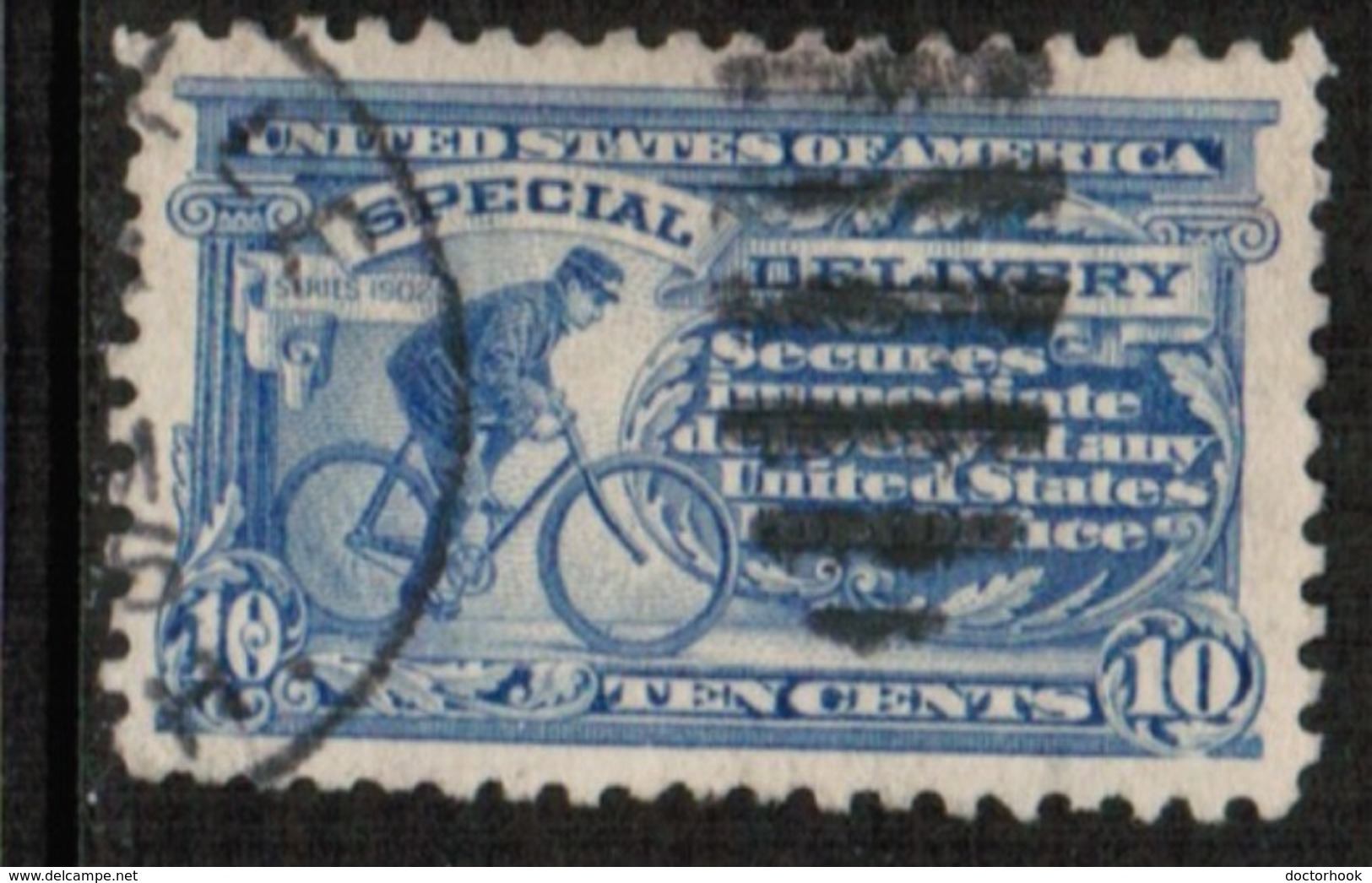 U.S.A.  Scott # E 9 VF USED (Stamp Scan # 600) - Special Delivery, Registration & Certified