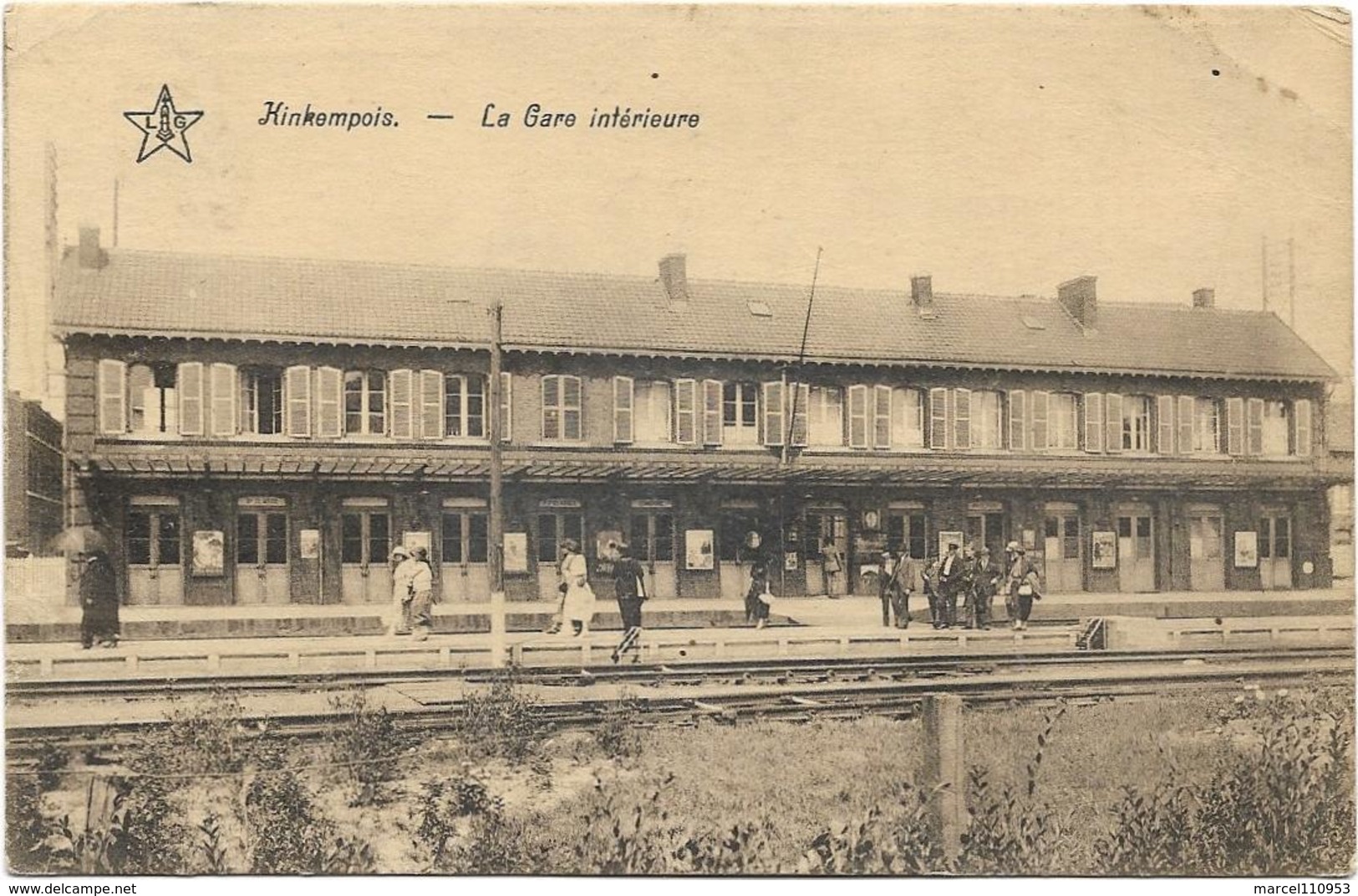 Kinkempois- Angleur - La Gare Intérieure 1925 ( Animation ) Carte LG - Luik